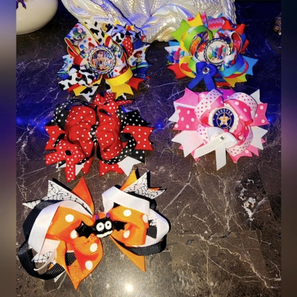 Girls hair ribbon bows